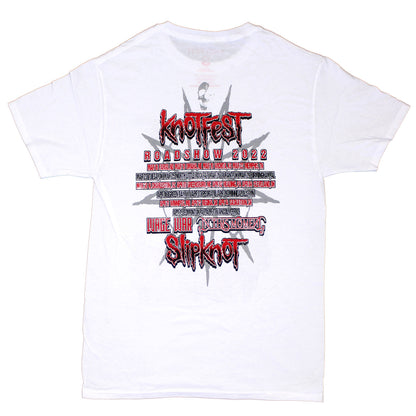 Slipknot Knotfest Leg 1 Tour In White T-shirt Back