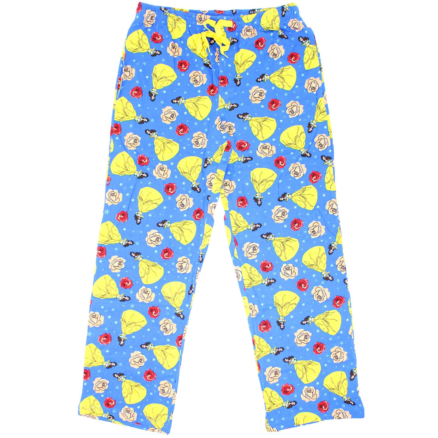 Beauty And The Beast Belle & Roses Toss Lounge Pants Front