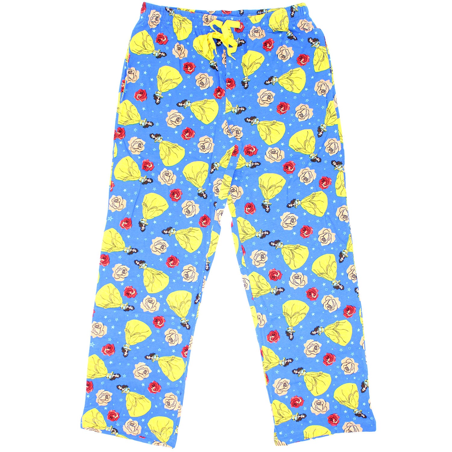 Beauty And The Beast Belle & Roses Toss Lounge Pants Front