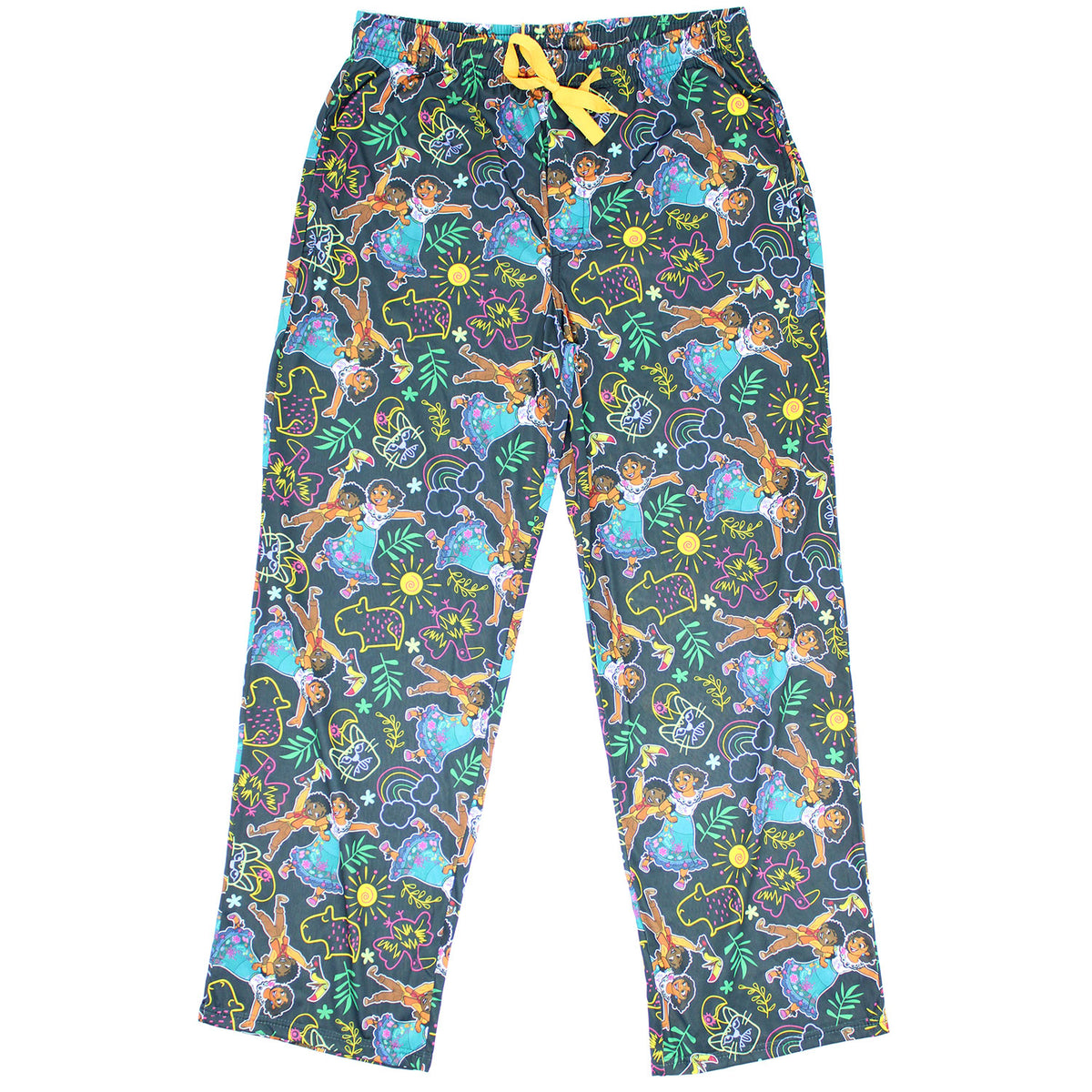 Encanto Family Doodle Toss W/ Shoelace Drawcord Lounge Pants Front