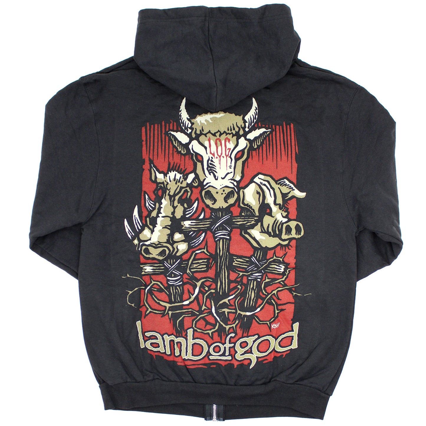 Ashes Of The Wake (Only 1 Available) Zippered Hooded Sweatshirt