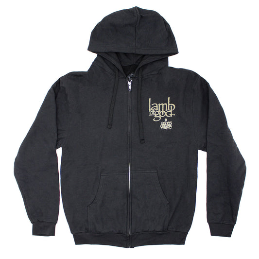 Lamb Of God Ashes Of The Wake (Only 1 Available) Zippered Hooded Sweatshirt