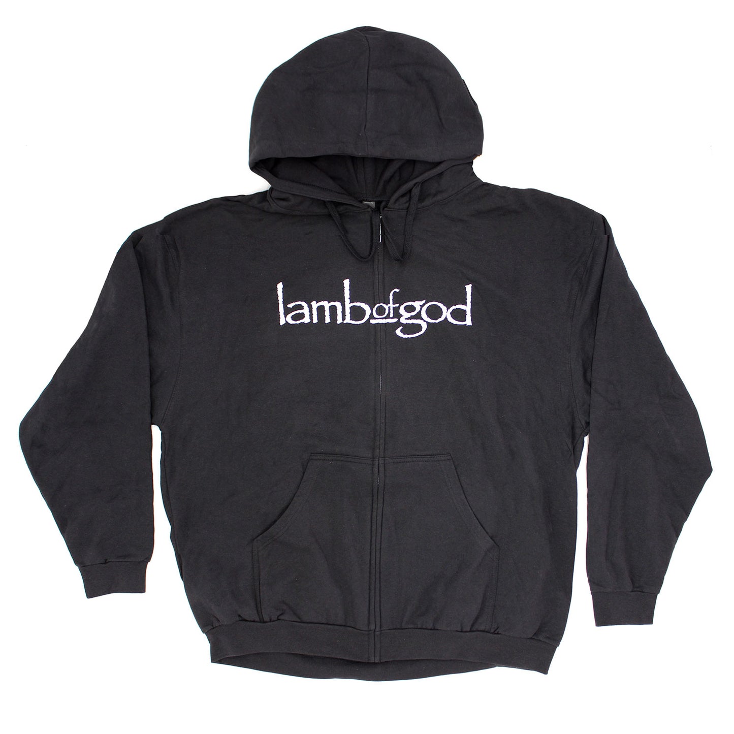 Logo With Pure American Metal Seal On Back Zippered Hooded Sweatshirt