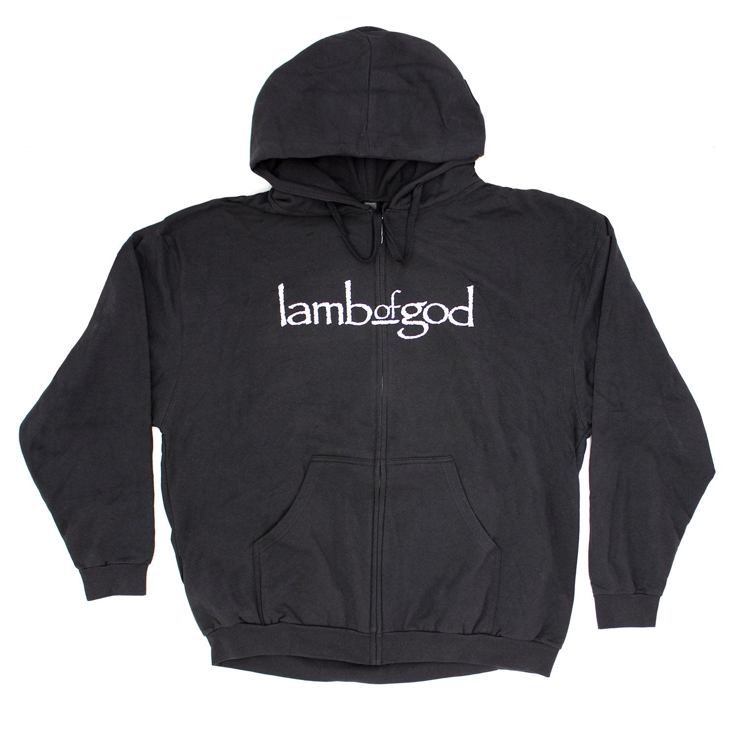 Logo With Pure American Metal Seal On Back Zippered Hooded Sweatshirt