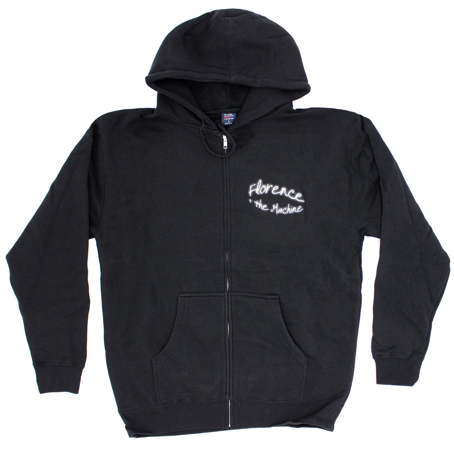 Logo Zippered Hooded Sweatshirt