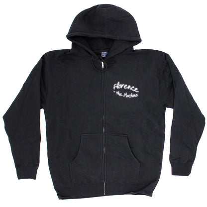 Logo Zippered Hooded Sweatshirt