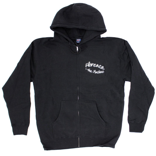 Logo Zippered Hooded Sweatshirt