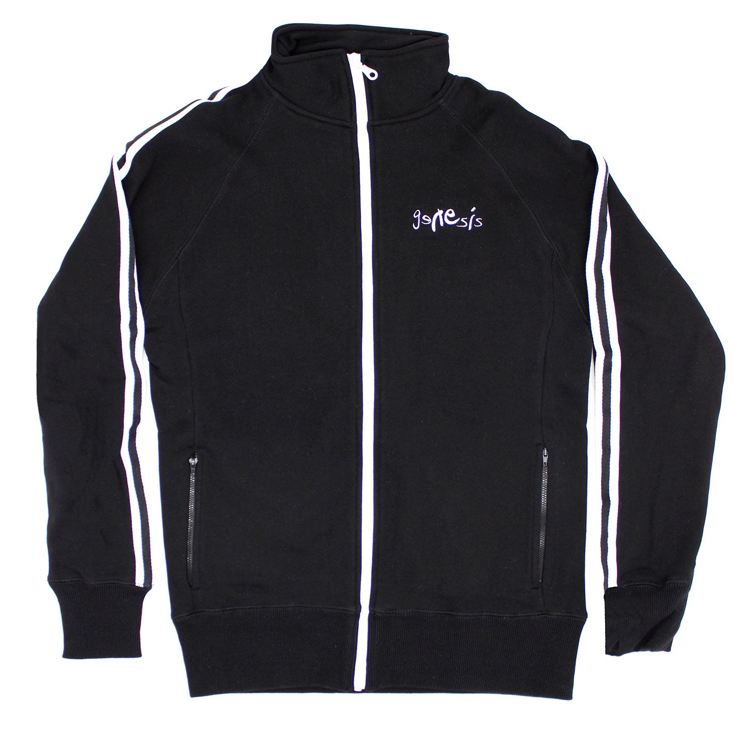 Genesis Embroidered Logo Track Jacket Jogger Sweatshirt Front