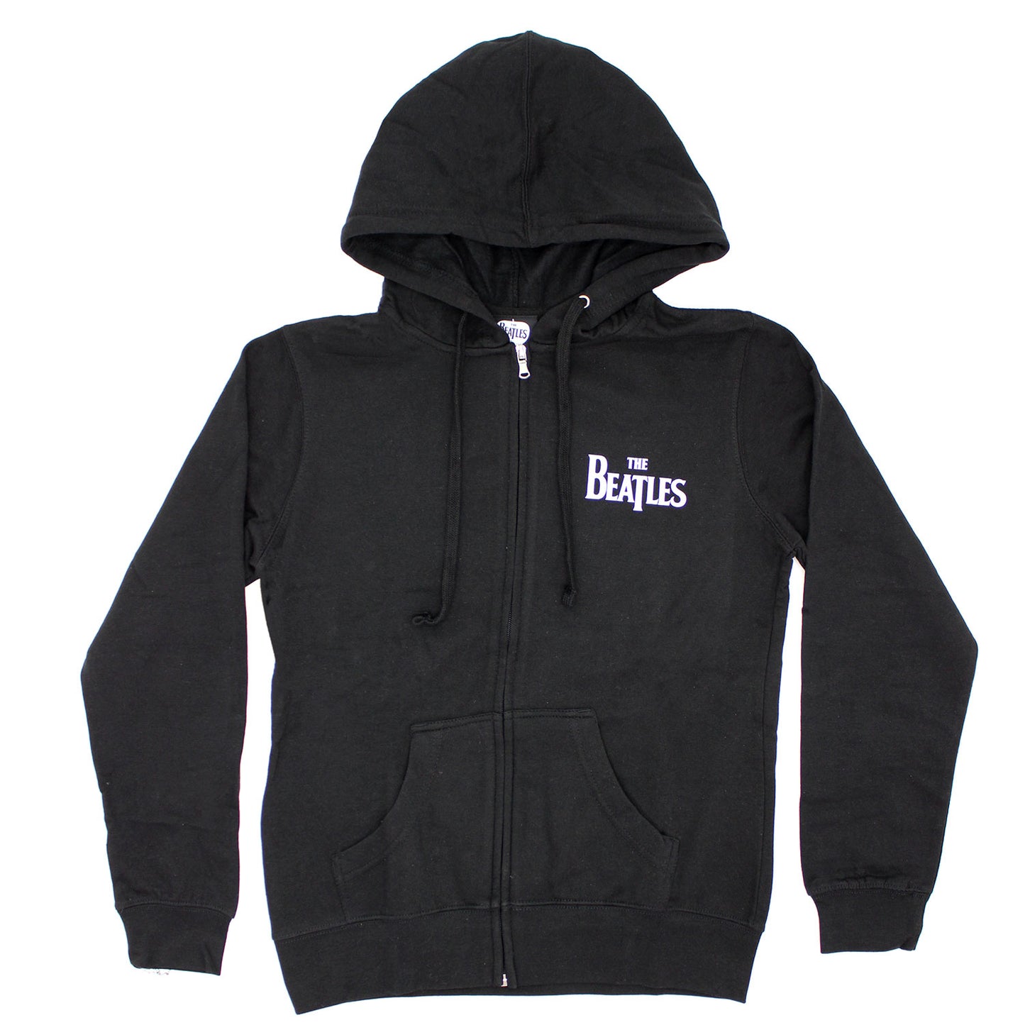 Beatles Apple Back Zip Up Hooded Fleece Zippered Hooded Sweatshirt Front