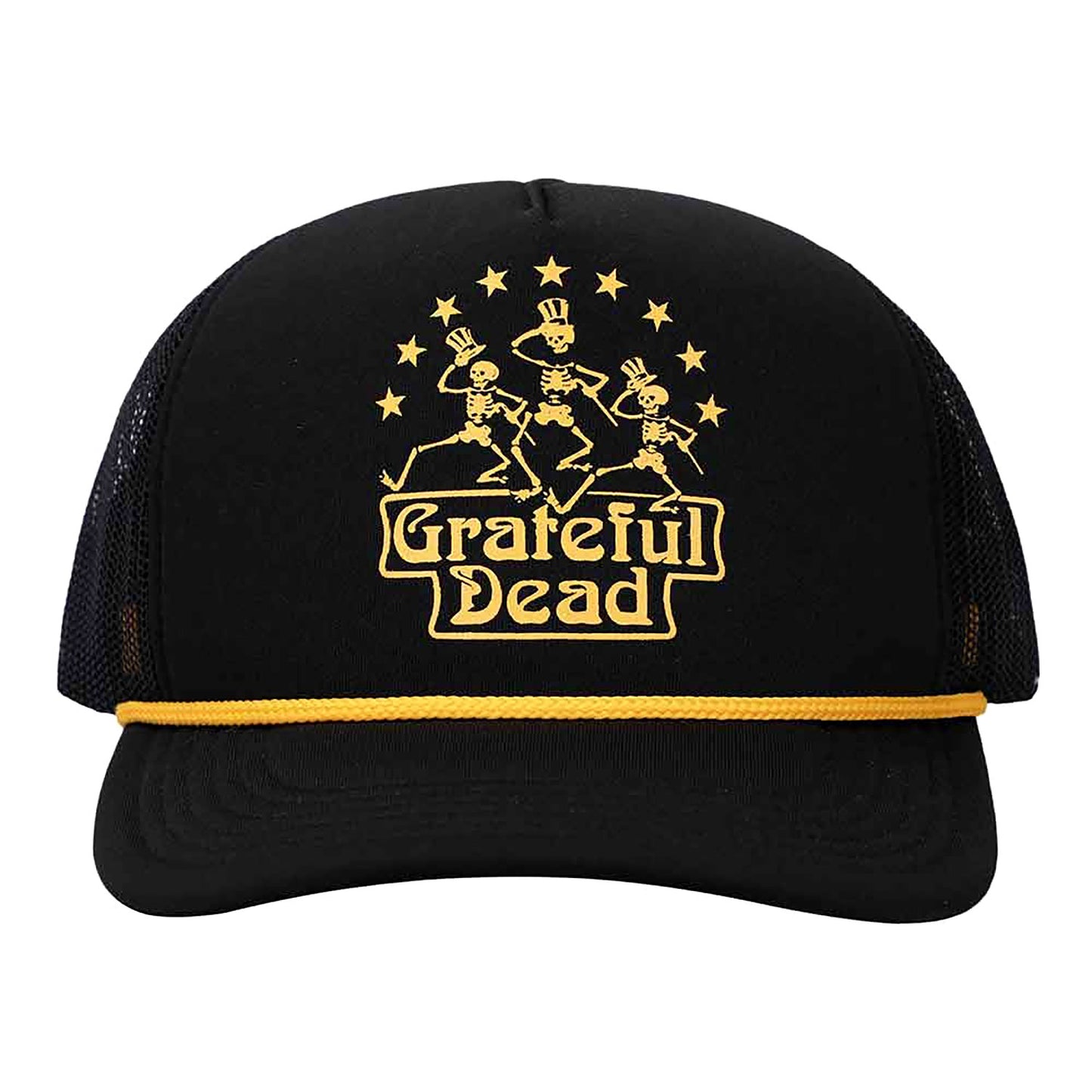 Grateful Dead Dancing Skeleton Trucker Trucker Cap Front