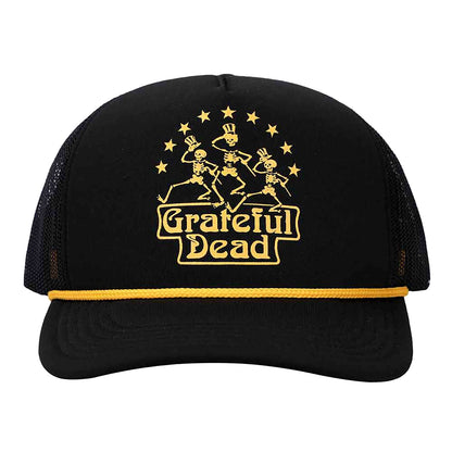 Grateful Dead Dancing Skeleton Trucker Trucker Cap Front