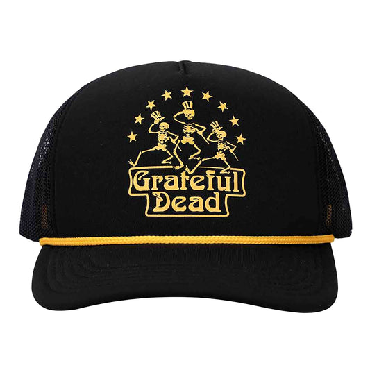 Grateful Dead Dancing Skeleton Trucker Trucker Cap Front