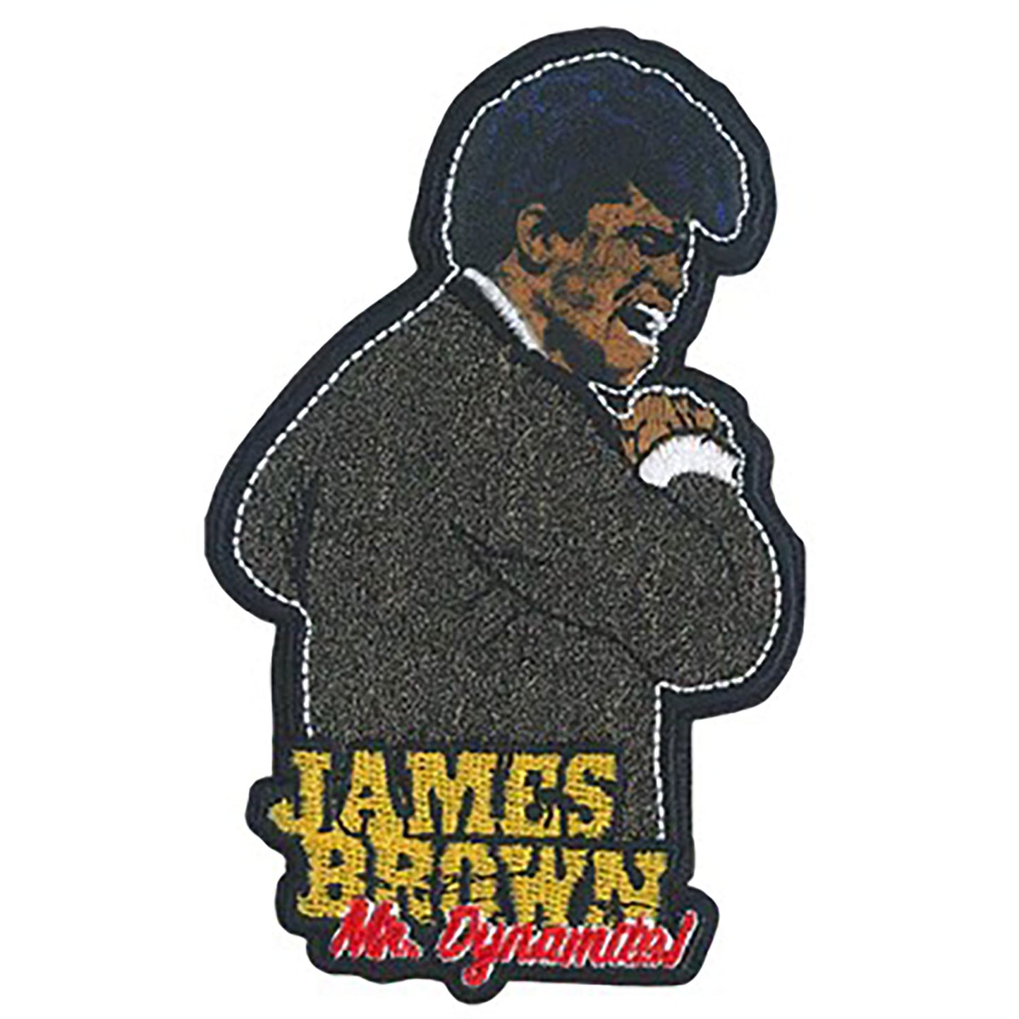 James Brown Mr. Dynamite Embroidered Patch Front