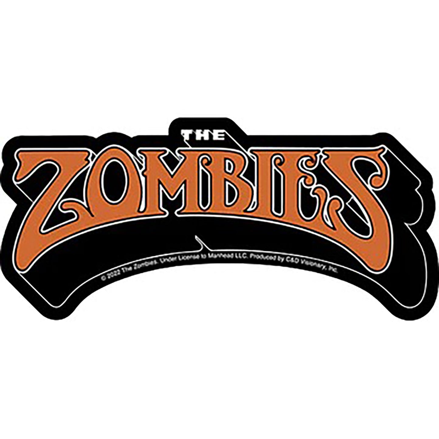 The Zombies Logo Sticker Front