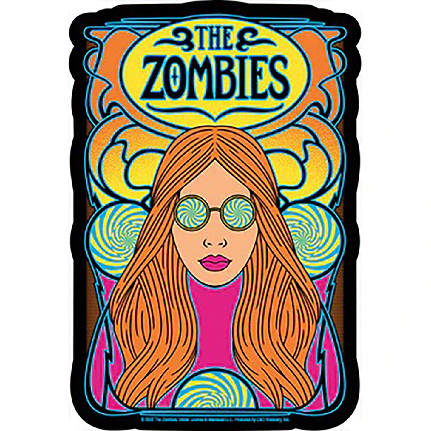 The Zombies She's Not There Sticker Front