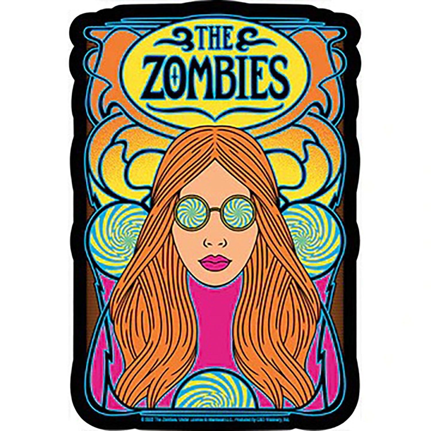 The Zombies She's Not There Sticker Front