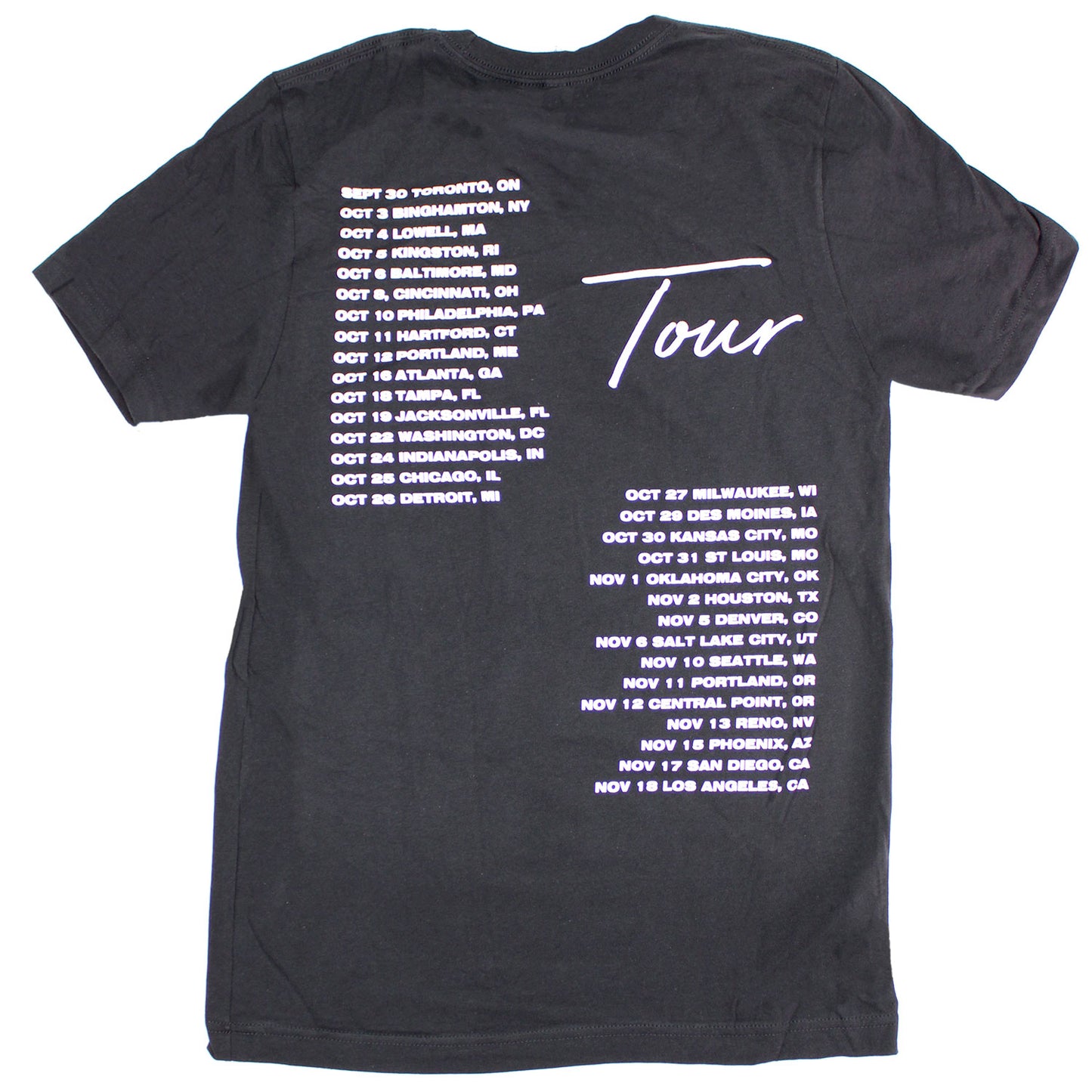 Young Thug B&W Concert Tour Tee T-shirt Back
