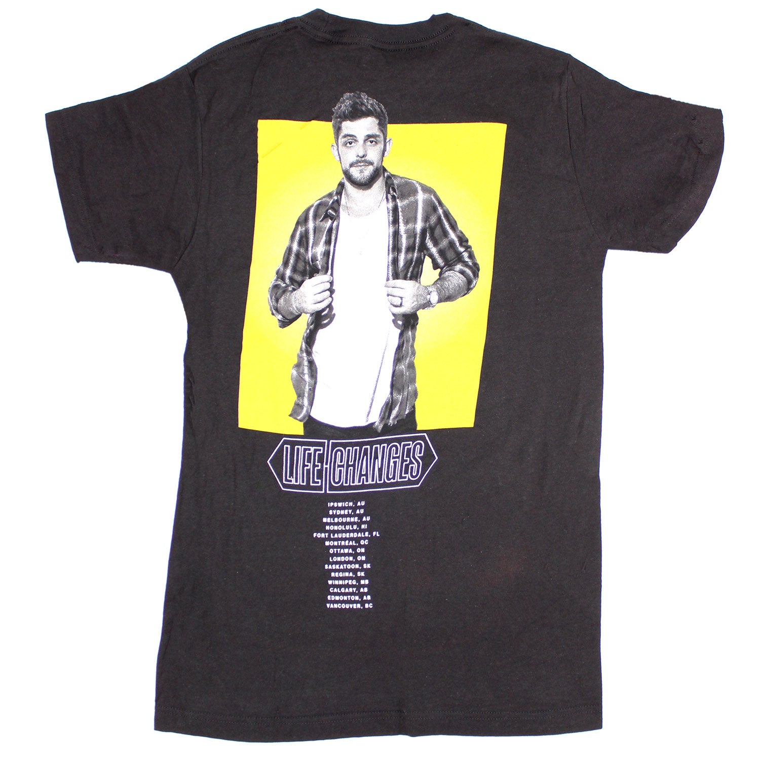 Thomas Rhett Big Yellow Square 2019 Tour Tee T-shirt Back