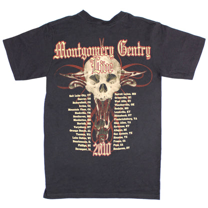 Montgomery Gentry Standing Live 2010 Tour Tee (Salt Lake City, UT - Henderson, NV) T-shirt Back