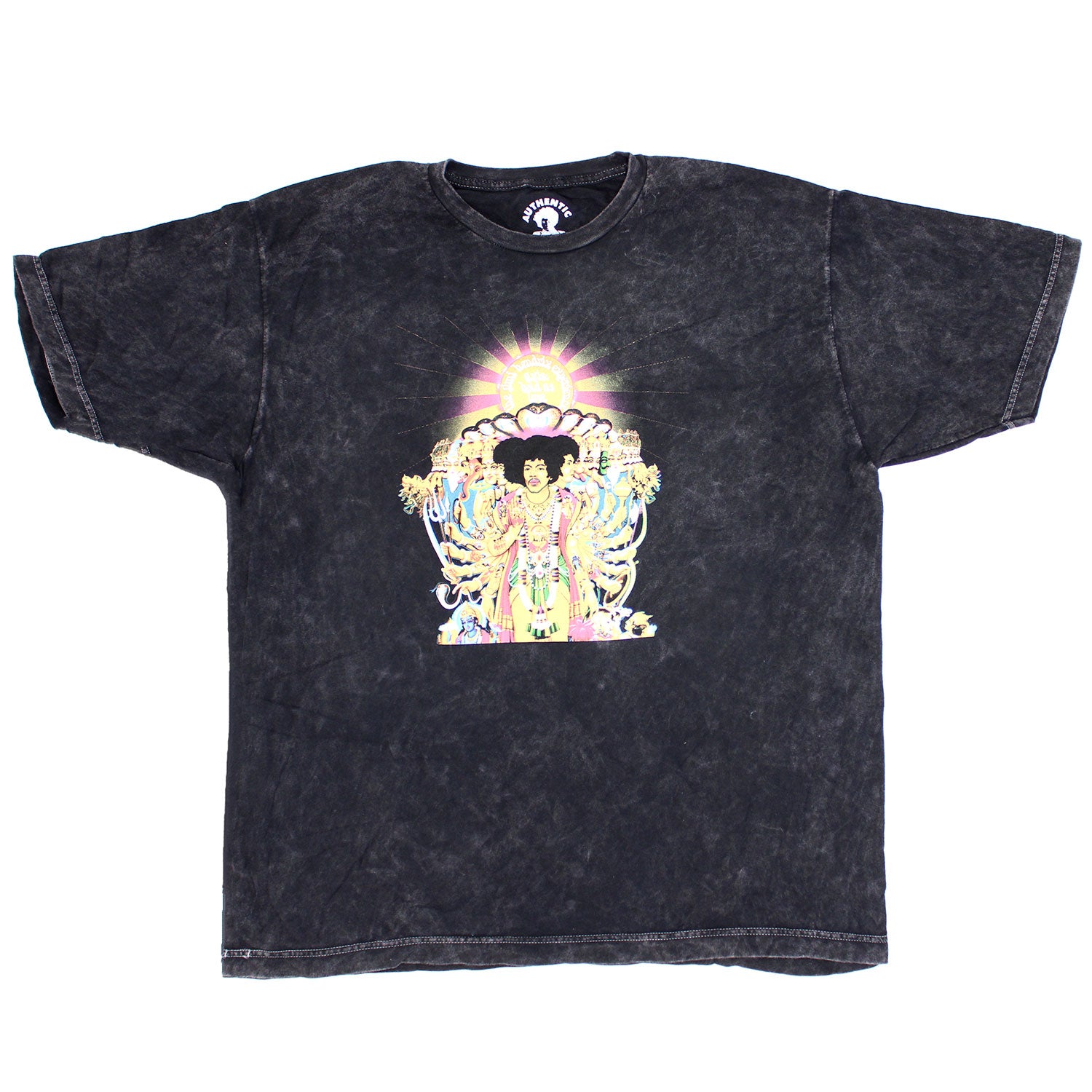 Jimi Hendrix Axis: Bold As Love Oversized Mineral Wash Tee Vintage T-shirt Front