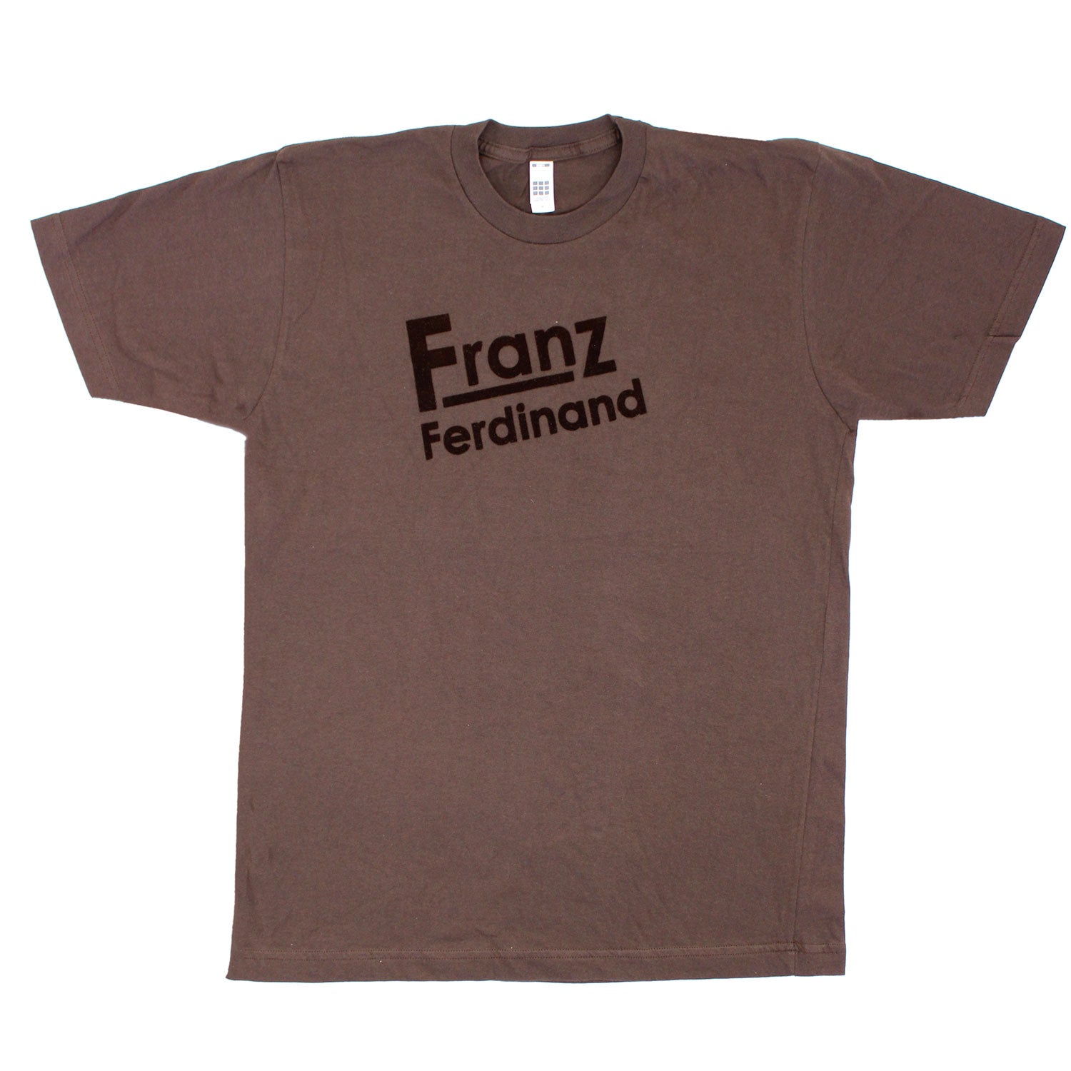 Brown On Brown Velvet Flocked Logo T-shirt