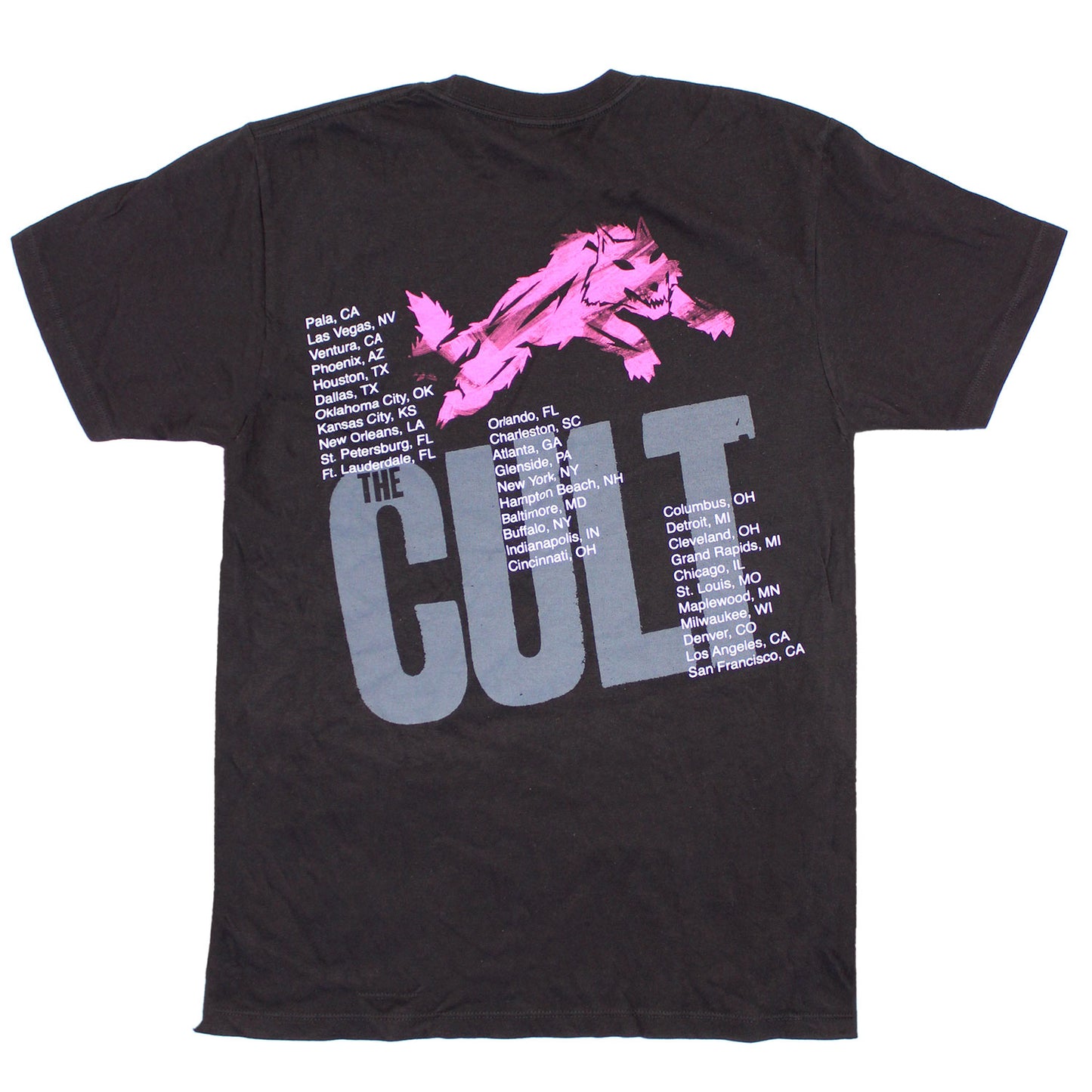 Cult Band Shot Tour Tee T-shirt Back