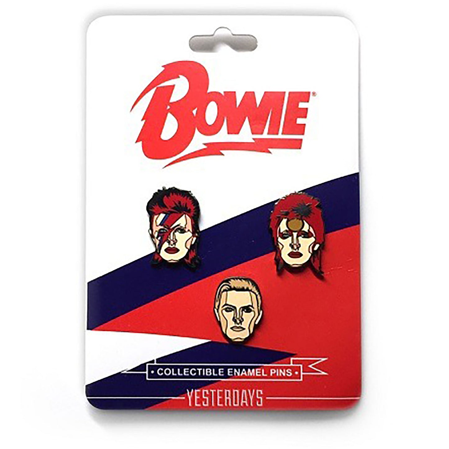 David Bowie 3 Pin Pack by Yesterdays Pewter Pin Badge