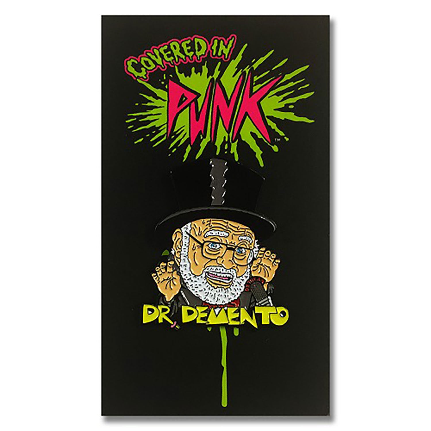 Dr. Demento Demented Punk Dr. Demento Enamel Pin Pewter Pin Badge