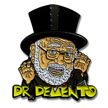 Dr. Demento Demented Punk Dr. Demento Enamel Pin Pewter Pin Badge