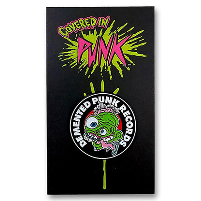 Demented Punk Demented Punk Logo Enamel Pin by Stephen Blickenstaff Pewter Pin Badge