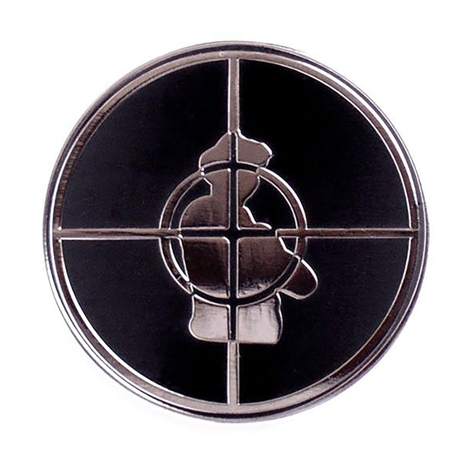 Public Enemy Crosshair Logo Pin by Yesterdays Pewter Pin Badge