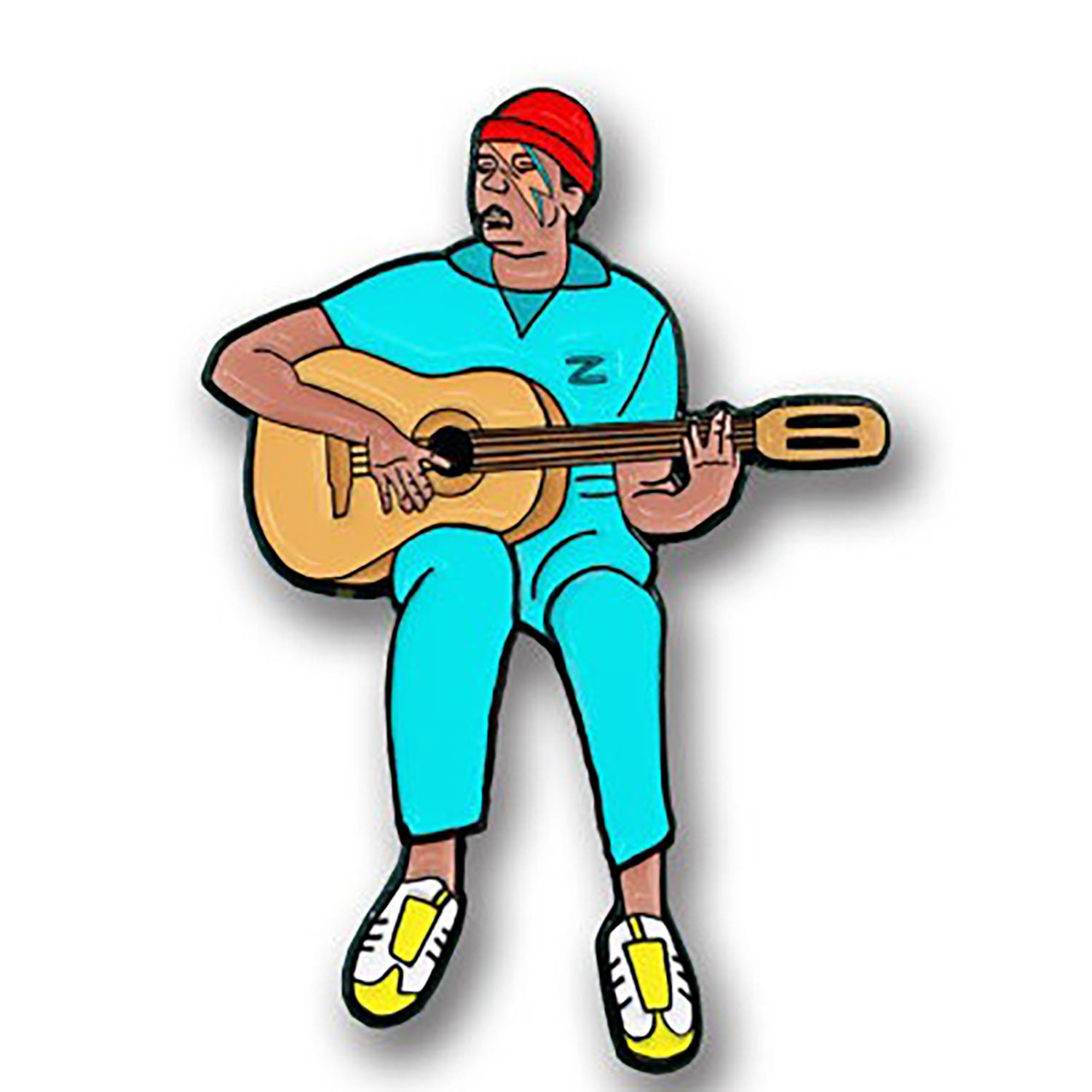 Seu Jorge Brazilian Stardust Pin by Nerdpins Pewter Pin Badge