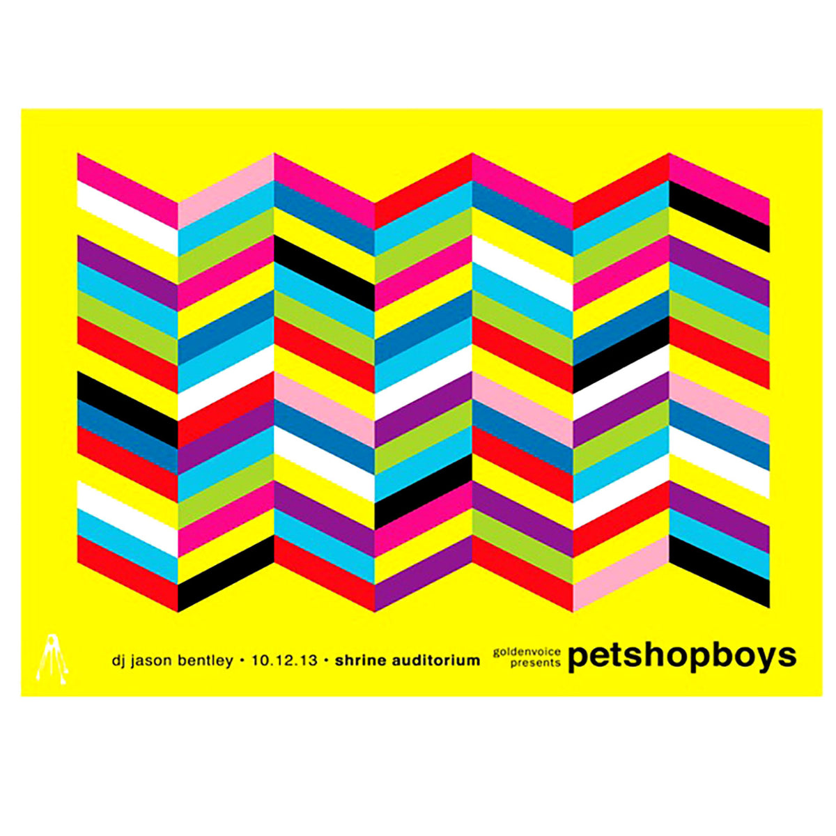 Pet Shop Boys Shrine Auditorium 2013 Print by Kii Arens Limited Screenprint Front