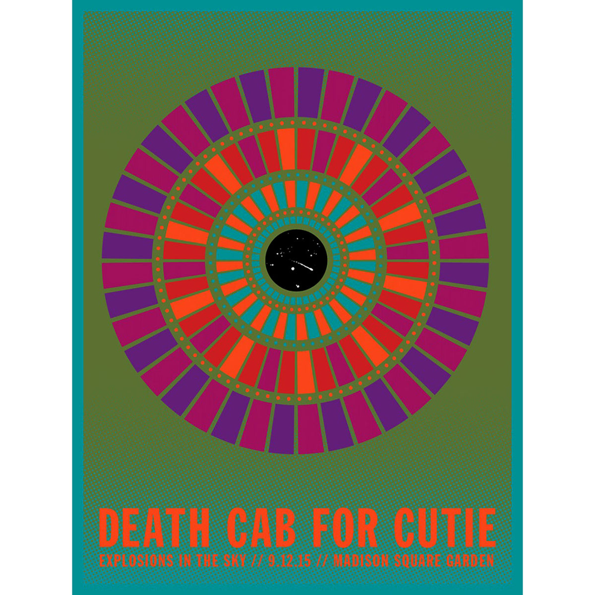 Death Cab For Cutie Madison Square Garden Print by Kii Arens Limited Screenprint Front