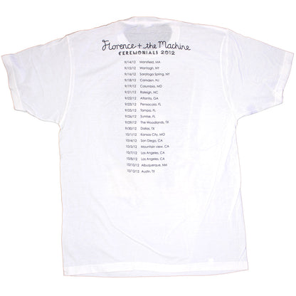 Florence + The Machine Photo Portrait 2012 Tour Tee (Mansfield - Austin) T-shirt Back