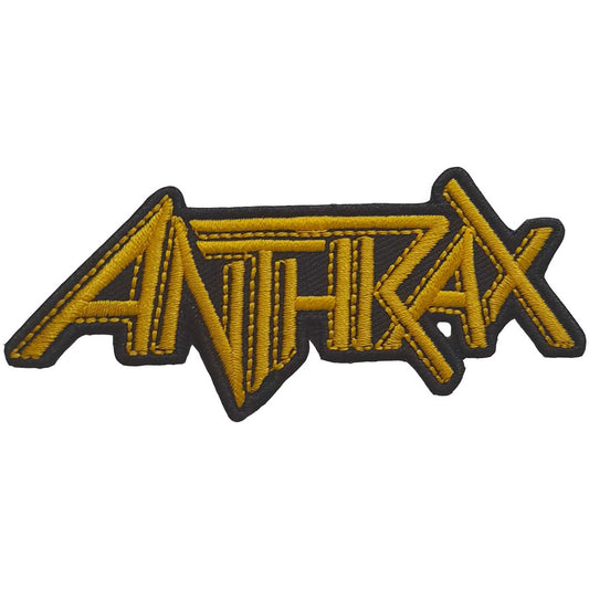 Anthrax Yellow Logo Woven Patch Front