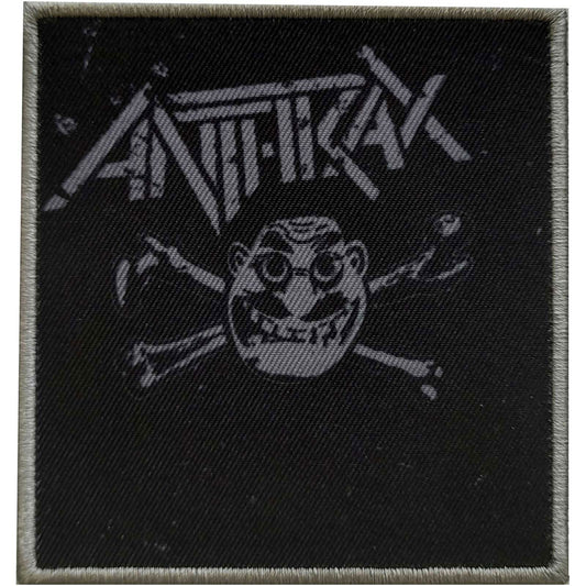 Anthrax Cross Bones Woven Patch Front