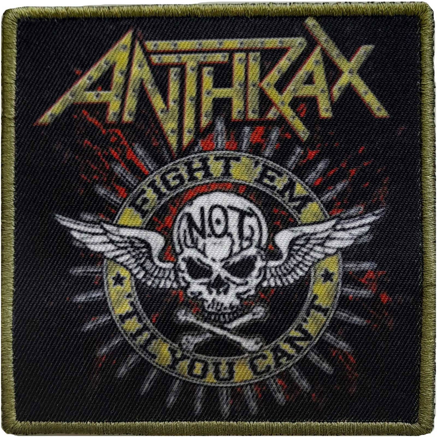 Anthrax Fight 'em Woven Patch Front