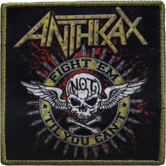 Anthrax Fight 'em Woven Patch Front