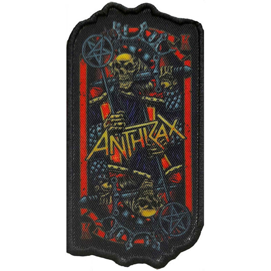 Anthrax Evil King Woven Patch Front