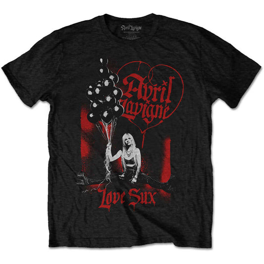Avril Lavigne Love Sux Balloons T-shirt Front