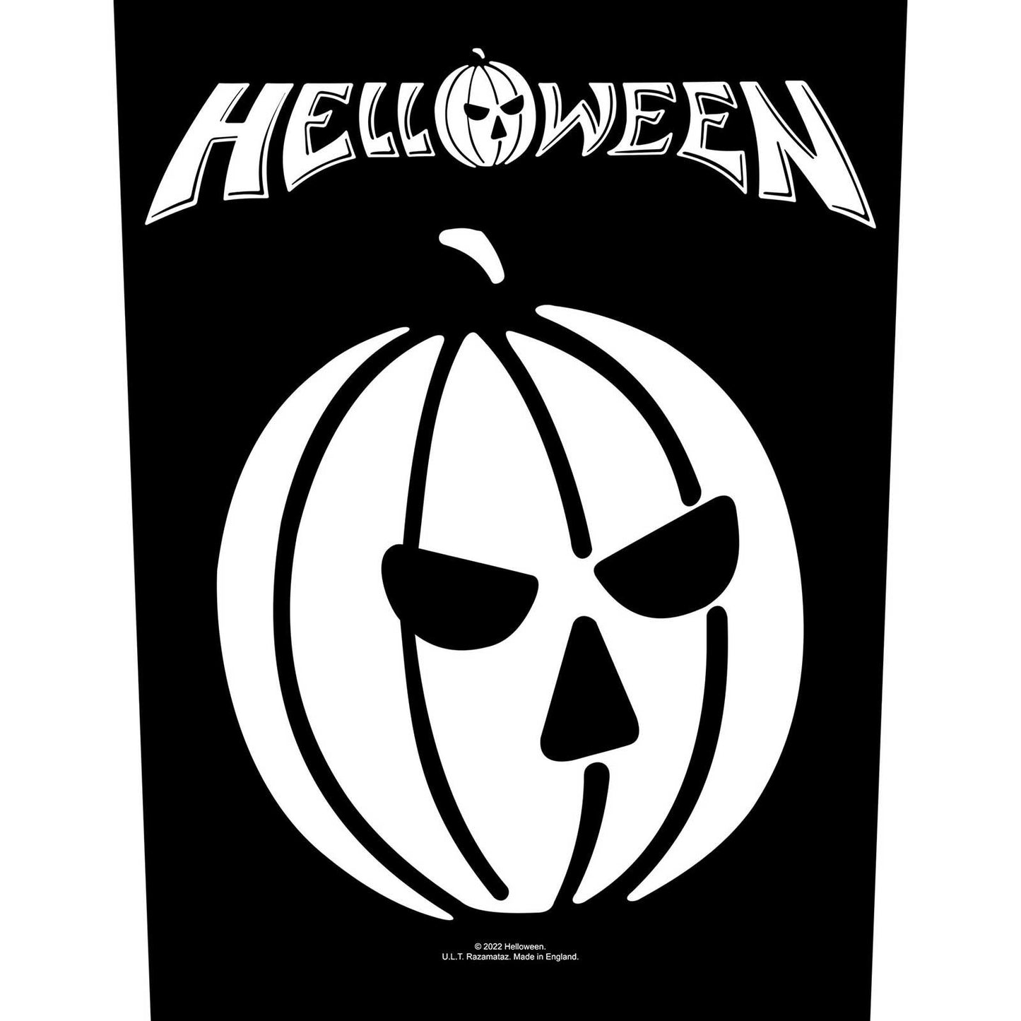 Helloween Pumpkin Back Patch Front