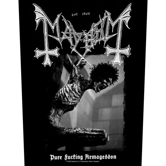Mayhem Pure Fucking Armageddon Back Patch Front