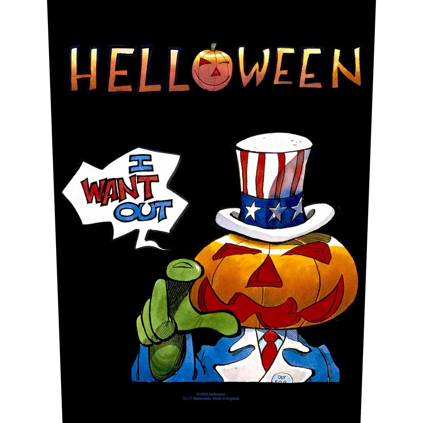 Helloween I Want Out Back Patch Front