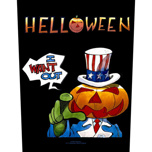 Helloween I Want Out Back Patch Front