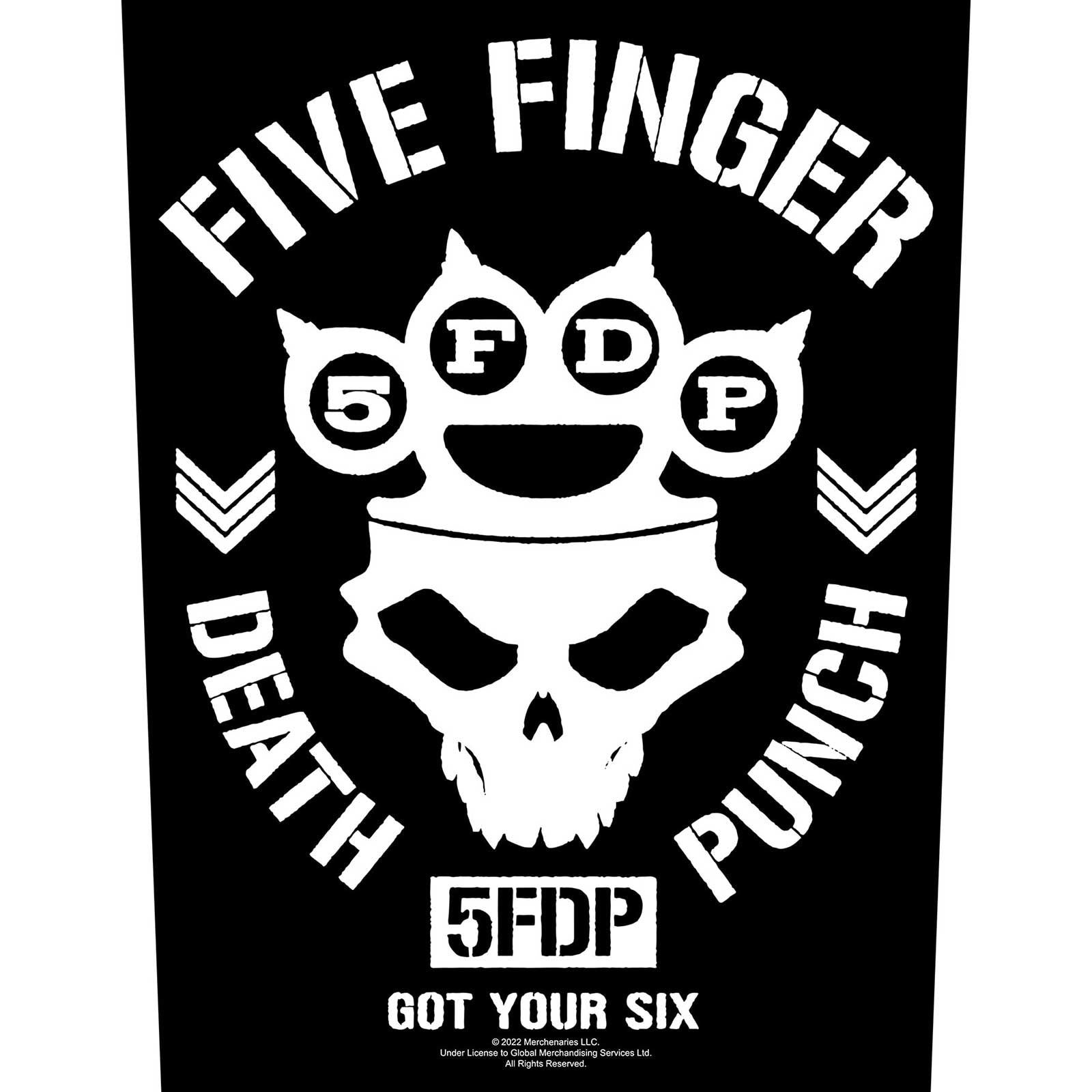 Five Finger Death Punch Got Your Six Back Patch Front