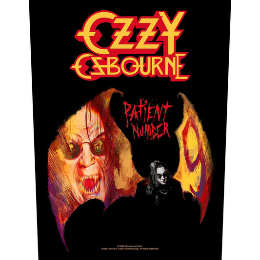 Ozzy Osbourne Patient No. 9 Back Patch Front
