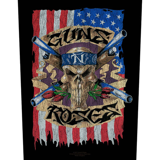 Guns N Roses Flag Back Patch Front