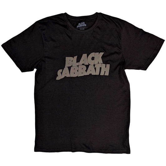 Black Sabbath Wavy Logo T-shirt Front