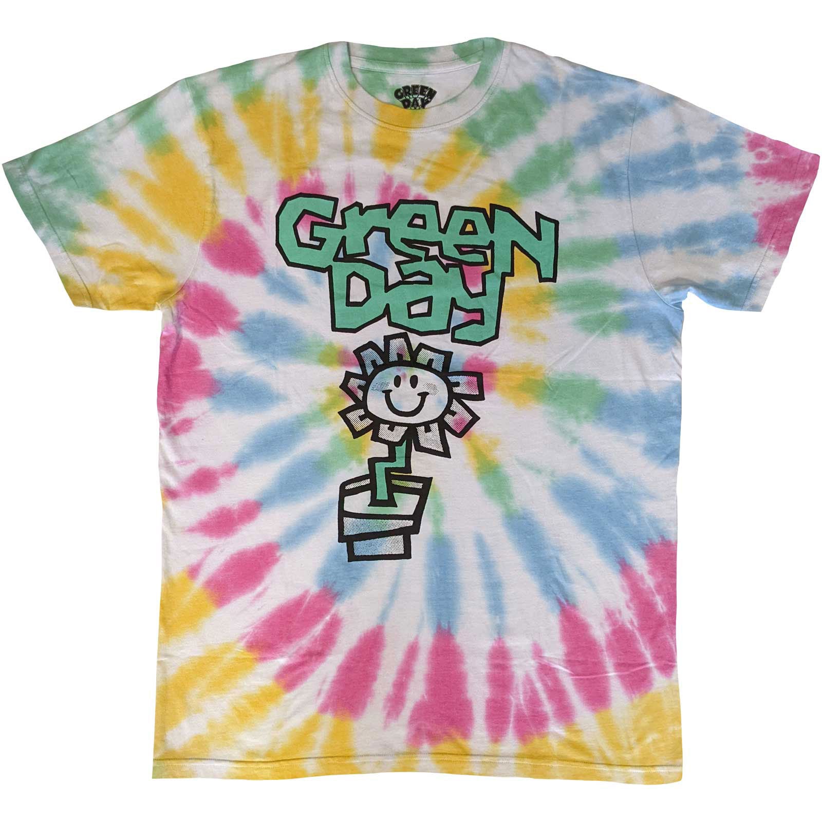 Green Day Flower Pot T-shirt Front